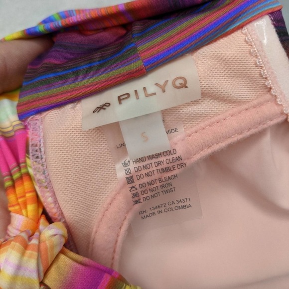 PILYQ COLORFUL SUNSET BIKINI SWIMSUIT SZ S - Picture 12 of 12